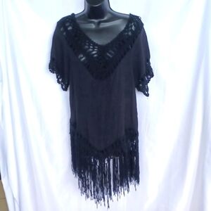 Vidid Imports Woven string top, boho, swim cover-up, festival